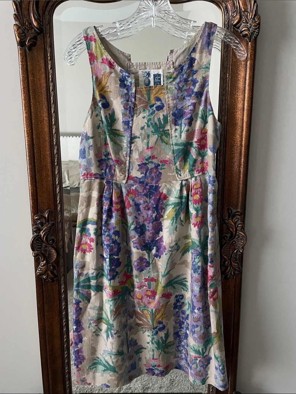 Edme & Esyllte floral linen blend dress